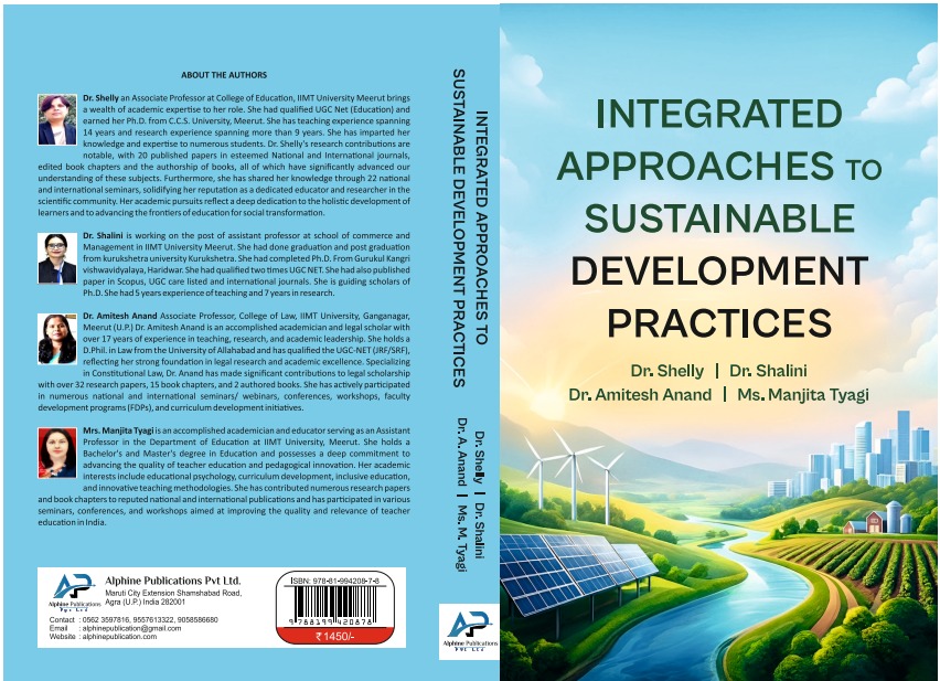 Alphine Publications Pvt.Ltd - Integrated Approaches to Sustainable ...